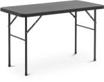 Uniprodo Összecsukható asztal - 121, 60 x 61, 50 x 73, 50 cm - bel-/kültéri - fekete (UNI_GFT_01)