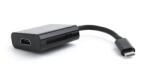 Gembird ADAPTOR GEMBIRD USB 3.1 (Type-C) la HDMI (T M)(cablu 15cm), black, A-CM-HDMIF-01 (A-CM-HDMIF-01)