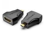 Vention micro HDMI/M - HDMI/F (4K, fekete), adapter