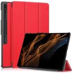 Gigapack GP-147042 Samsung Galaxy Tab S9 Ultra WIFI (SM-X910)/LTE (SM-X916) piros bőr hatású oldalra nyíló tok (GP-147042)