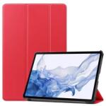 Gigapack GP-147019 Samsung Galaxy Tab S9 WIFI (SM-X710)/Galaxy Tab S9 LTE (SM-X716) piros bőr hatású oldalra nyíló tok (GP-147019)
