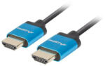Lanberg HDMI M/M 2.0 kábel 0.5M 4K fekete keskeny (CA-HDMI-22CU-0005-BK)