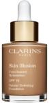 Clarins Skin Illusion Natural Hydrating Foundation makeup radiant cu hidratare SPF 15 culoare 114N Cappuccino 30 ml