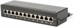 DIGITUS Desktop CAT 6A Patch Panel, shielded Class EA, 12-port RJ45, 8P8C, LSA (DN-91612SD-EA)