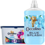 Coccolino Care mosókapszula havi mosás csomag Blue Splash öblítővel - pelenka