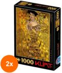 D-Toys Set 2 x Puzzle 1000 Piese D-Toys, Gustav Klimt, Adele Bloch-Bauer I (OTD-2xTOY-66923-06) Puzzle