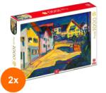 DEICO Set 2 x Puzzle 1000 Piese pentru Adulti, Deico, Wassily Kandinsky, Murnau Burggrabenstrasse (OTD-2xTOY-76755) Puzzle