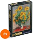 D-Toys Set 2 x Puzzle 1000 Piese D-Toys, Claude Monet, Poppies (OTD-2xTOY-67548-08) Puzzle