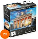 ROOVI Set 2 x Puzzle 1000 Piese Roovi, Poarta Brandenburg, Germania (OTD-2xTOY-65995-10) Puzzle
