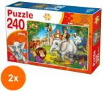 DEICO Set 2 x Puzzle 240 Piese, Deico, Animale Salbatice (OTD-2xTOY-76632) Puzzle