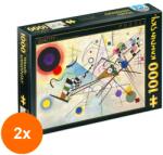 D-Toys Set 2 x Puzzle 1000 Piese D-Toys, Wassily Kandinsky, Compozitie 8 (OTD-2xTOY-72849-05) Puzzle