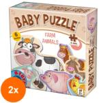 D-Toys Set 2 x Puzzle pentru Bebelusi, D-Toys, Animale Domestice (OTD-2xTOY-71262) Puzzle