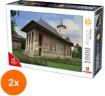 DEICO Set 2 x Puzzle 1000 Piese pentru Adulti, Deico, Manastirea Moldovita (OTD-2xTOY-76045) Puzzle
