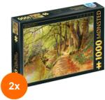 D-Toys Set 2 x Puzzle 1000 Piese D-Toys, Peder Mork Monsted, A Spring Day in the Woods (OTD-2xTOY-77417-05) Puzzle