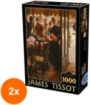 D-Toys Set 2 x Puzzle 1000 Piese D-Toys, James Tissot, The Shop Girl (OTD-2xTOY-72771-03) Puzzle
