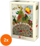 DEICO Set 2 x Puzzle 1000 Piese, Deico, Natura - Pasari si Insecte (OTD-2xTOY-76007) Puzzle