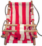 Strend Pro Bababölcső, textil/fa, piros, max 30 kg, 36x24x45 cm (MCTART-802300)