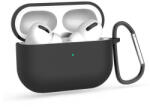 Haffner Szilikon védőtok Apple AirPods Pro 1/2 fülhallgatóhoz - fekete - ECO csomagolás (FN0421) - mostelado