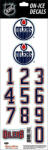 Sportstape ALL IN ONE HELMET DECALS - EDMONTON OILERS Védősisakszám