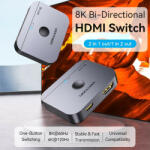 Vention HDMI (8K, 2-Portos kétirányú, szürke) , switcher (AKPH0)