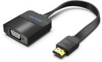 Vention HDMI (lapos) -> VGA, 0, 15m, fekete, konverter (74345) - onlinepatron