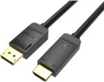 Vention Displayport 4K -> HDMI, (fekete), 1m, kábel (HAGBF)