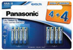 Panasonic Baterie Lr03 Blister Panasonic Evolta (pan-lr03ev-8) Baterii de unica folosinta