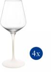 Villeroy and Boch V&B Manufacture Rock Blanc Glass pohár szett 4részes fehérboros (11-3799-8120)