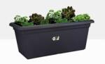 Elho Green Basics Garden Xxl 100 cm Living Black műanyag balkonláda