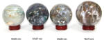  Sfera Jasp Oceanic Druzy Mineral Natural - 64-70 x 64-70 mm - 1 Buc