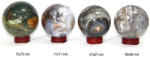  Sfera Jasp Oceanic Druzy Mineral Natural - 66-75 x 66-75 mm - 1 Buc