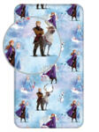  Disney Jégvarázs Blue Winter gumis lepedő 90x200 cm (JFK034897)