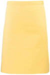 Premier COLOURS félhosszú kötény, 90 cm hosszú megkötő pántokkal PR151, Lemon
