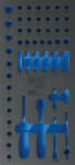 BGS technic 1/3 szerszámtálca szerszámkocsihoz (408x189x32 mm), üresen: 50 részes dugókulcs és hajtószár készlethez, 1/4" (nem tartozék) (BGS 4127-1) (4127-1)