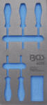 BGS technic 1/3 Szerszámtálca szerszámkocsihoz, üresen: 5 részes Torx csavarhúzó készlethez, T6-T10 (nem tartozék) (BGS 4076-1) (4076-1)
