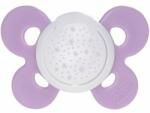Chicco Силиконова залъгалка Chicco - Physio Comfort Night, 16-36 m, лилави звезди (N0330)