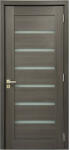 PPlusz DEVON szürke színű üveges mdf beltéri ajtó (206*90 cm) ajándék kilinccsel