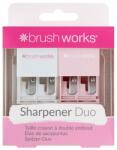 Brushworks Set de ascuțitoare, alb și roz - Brushworks Cosmetic Pencil Sharpener Duo 2 buc