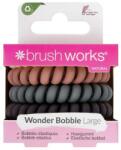 Brushworks Elastice de păr, multicolore, 5 buc. - Brushworks Wonder Bobble Large Natural 5 buc