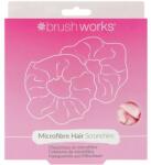 Brushworks Elastice de păr din microfibre, roz, 2 buc. - Brushworks Microfibre Hair Scrunchies 2 buc