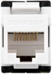 Schrack Modul RJ45 neecranat, Cat. 6 De-embedded, TOOLLESS LINE, Schrack HSEMRJ6UWS (HSEMRJ6UWS)