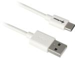Sharkoon USB 2.0 A - USB C Adapter - white - 1m (4044951021659)