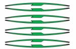 Puig Rim strip PUIG 21833V zöld set of 8 rim strips