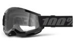 Street Racer 100% STRATA 2 New motocross szemüveg fekete (átlátszó plexi)