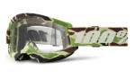 100% STRATA 2 New War Camo motocross szemüveg zöld (átlátszó plexi)