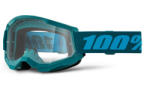100% STRATA 2 New Stone motocross szemüveg kék (átlátszó plexi)