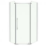  Glasgow 80x100 cm szögletes aszimmetrikus zuhanykabin zuhanytálca nélkül (GLASGOW100)