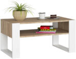 AKORD Furniture Factory Dohányzóasztal Domi sonoma tölgy-fehér (AK-217849) - kertaktiv