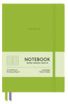 Shkolyaryk Publishing House Jegyzetfüzet, A5, vonalas, 96 lap, keményfedeles, műbőr borító, SHKOLYARYK "Genius", zöld (SB7128L) - bestoffice