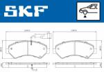 SKF fékbetétkészlet, tárcsafék SKF VKBP 80210 E